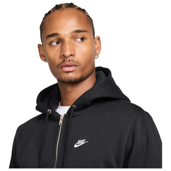 Nike Ανδρική ζακέτα Sportswear Club Full-Zip Fleece Hoodie Nike Ανδρική ζακέτα Sportswear Club Full-Zip Fleece Hoodie